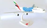 Airbus A380 Emirates EXPO 2020 Blue Snap Fit Collectors Model Scale 1:250