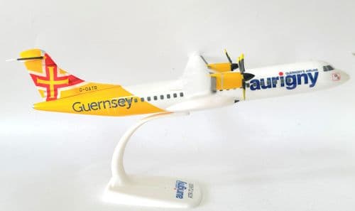 ATR-72 Aurigny Airlines Guernsey Snap Fit Collectors Aircraft Model 1:100