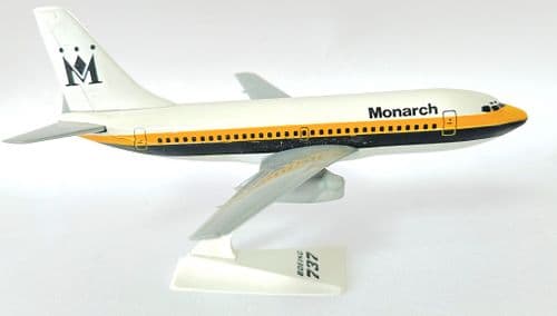 Boeing 737-200 Monarch Airlines 1980's Wooster Collectors Model Scale 1:180