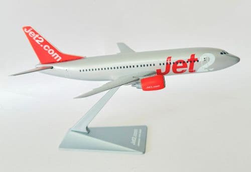 Boeing 737-300 Jet2 Red - Silver Snap Fit Collectors Aircraft Model Scale 1:180