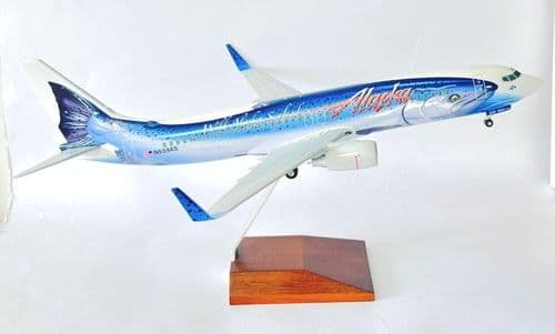 Boeing 737-800 Alaska Airlines Salmon Livery Skymarks Collectors Model 1:100