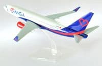 Boeing 737-800 MGA Mavi Gök Airlines Snap Fit Collectors Model Scale 1:200