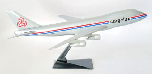 Boeing 747-200 Cargolux Vintage 1990's Snap Fit Collectors Model Scale 1:250