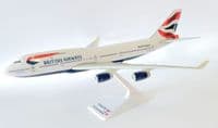 Boeing 747-400 BA British Airways Snap Fit Collectors Model Scale 1:250