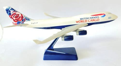 Boeing 747-400 British Airways World Cargo Snap Fit Collectors Model Scale 1:250