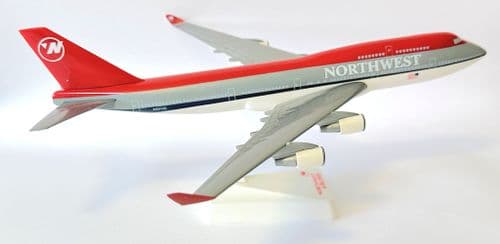 Boeing 747-400 Northwest Airlines 1990's Wooster Collectors Model Scale 1:250