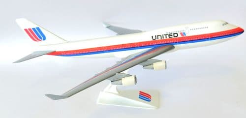 Boeing 747-400 United Airlines 1990's Wooster Collectors Model Scale 1:250
