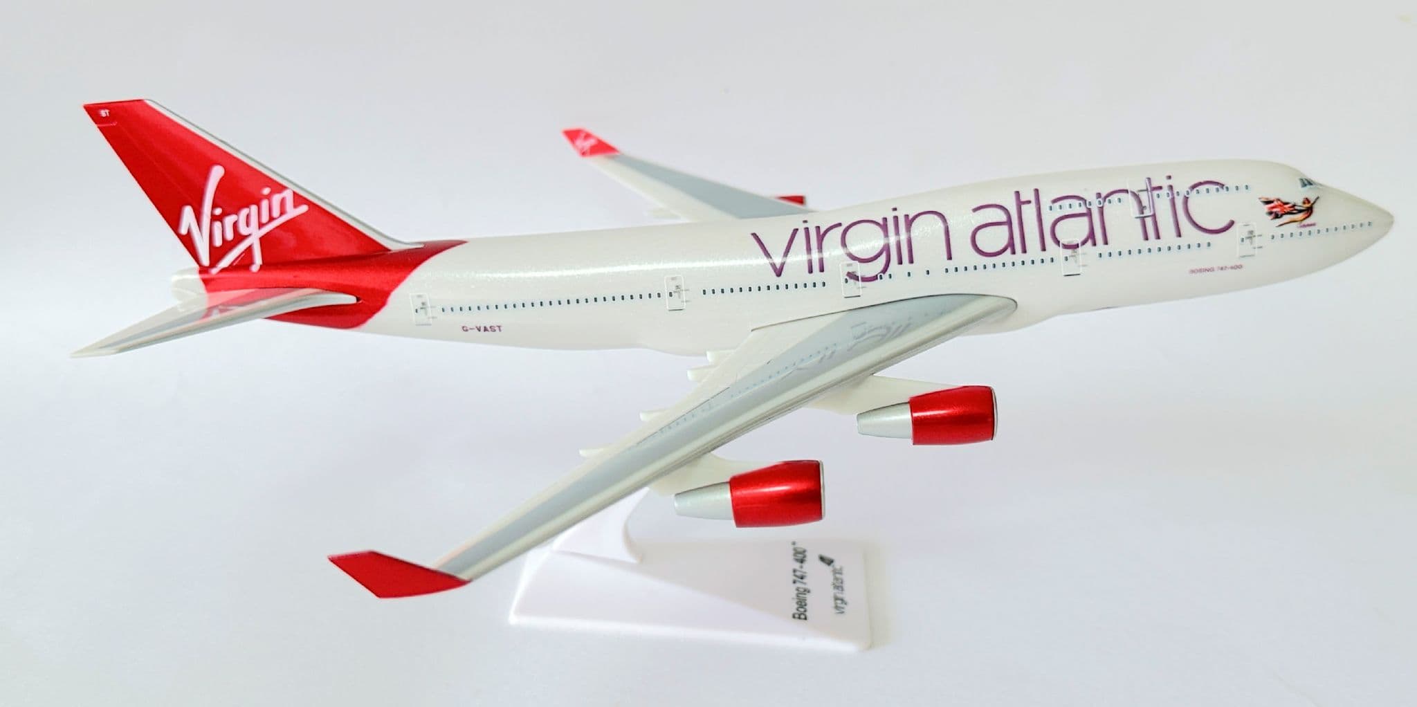 Virgin Atlantic Boeing 747-400 限定版タグ Boeing 747-400 Virgin Atlantic Airways Snap Fit Collectors Model