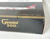 Boeing 747-400 Virgin Atlantic Gemini Jets Rare Diecast Model 1:200 G2VIR608