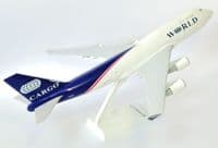 Boeing 747-400 World Airways Skymarks Risesoon Collectors Model Scale 1:200