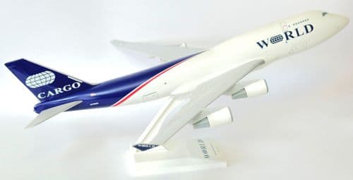 Boeing 747-400 World Airways Skymarks Risesoon Collectors Model Scale 1:200