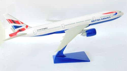 Boeing 777-200 BA British Airways Snap Fit Airliner Collectors Model 1:200