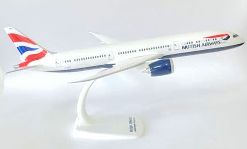 Boeing 787-9 BA British Airways Herpa Snap Fit Collectors Model Scale 1:200