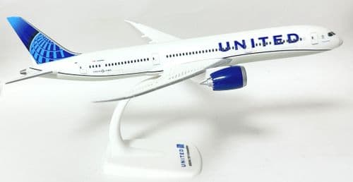 Boeing 787-9 United Airlines Herpa Snap Fit Collectors Model Scale 1:200