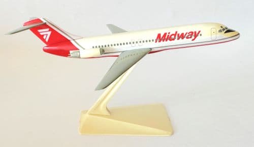DC-9-30 Midway Airlines 1990s Vintage Snap Fit Collectors Model Scale 1:200