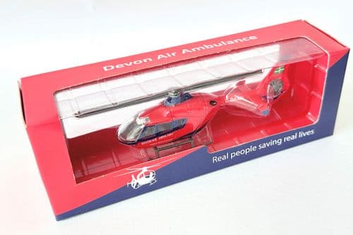 EC-135 Airbus H135 Devon Air Ambulance Helicopter Toy Model Scale 1:88