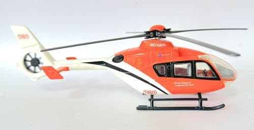 Eurocopter EC-135 TNT Logistics Collectable Toy Model Helicopter Scale 1:48