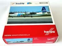 Fokker F-50 Insel Air Aruba Herpa Diecast Collectors Model 1:200 571982