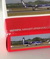 Fokker F-50 VLM Airlines Belgium Herpa Diecast Collectors Model 1:200 555647