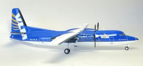 Fokker F-50 VLM Airlines Belgium Herpa Diecast Collectors Model 1:200 555647