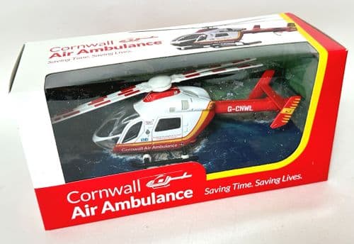 MD-902 Explorer Cornwall Air Ambulance Diecast Helicopter Model Scale 1:60