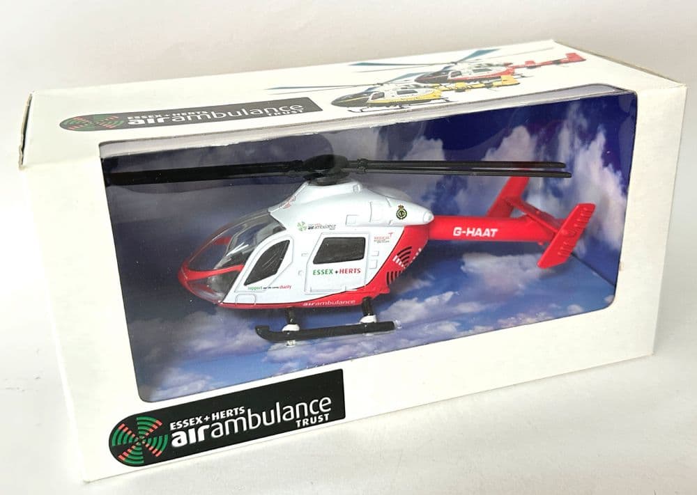 MD-902 Explorer Essex & Herts Air Red Ambulance  Helicopter Model Scale 1:60