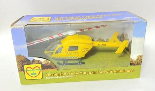 MD-902 Explorer Lincs & Notts Air Ambulance Metal Helicopter Model Scale 1:60