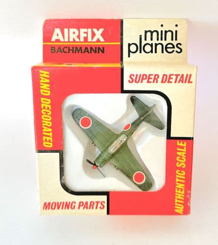 Mitsubishi Zero Airfix Bachmann 1970s Vintage Mini Collectors Model Scale 1:140