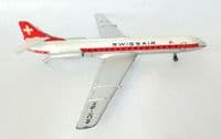 SE-210 Caravelle Swissair Vintage Tekno Diecast Collectors Model Scale 1:200