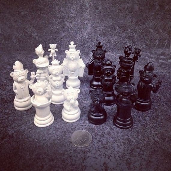 Bad Taste Bears Chess Set and  Board