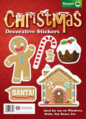 Children's Christmas Decorative Wall / Toy Box Stickers - Gingerbread Man Design