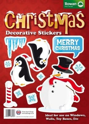 Christmas Decorative Wall / Children's Toy Box Stickers - Penguin Design