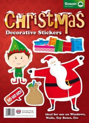 Christmas Decorative Wall / Children's Toy Box Stickers - Santa & Elf Design