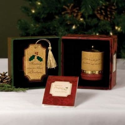 Comfort and Joy Candles Tealight Holder Christmas Box Set - Friendship