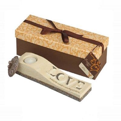 Comfort Candles Ceramic Tealight Holder Love