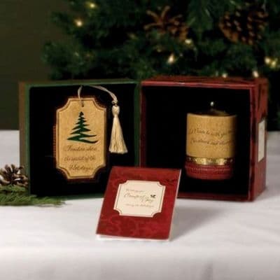 Comfort & Joy Candles Tealight Holder Christmas Box Set - Family