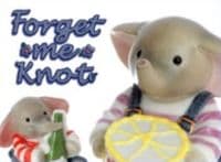 Dancing in the Rain - Forget Me Knot Elephant Figurine