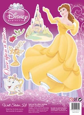 Disney Children's Wall Stickers Princess Yellow Dress