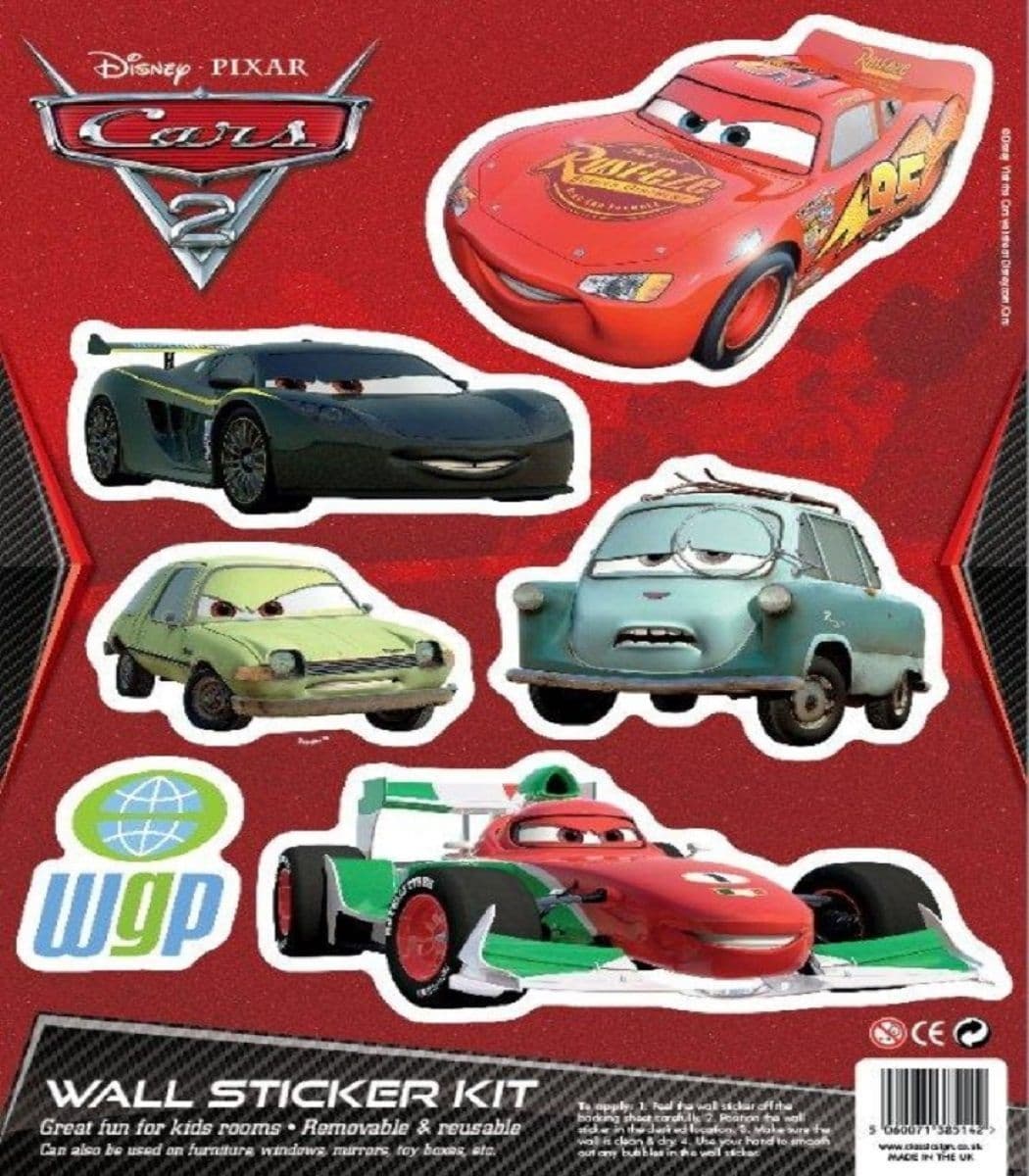 Disney Pixar Children s Cars 2 Stickers World Grand Prix