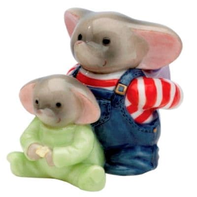 Forget Me Knot Ceramic Elephant Figurine Forgotten Love