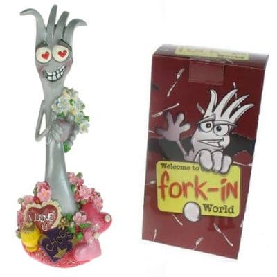 Fork In World Novelty Fun Collectors Figurine Love