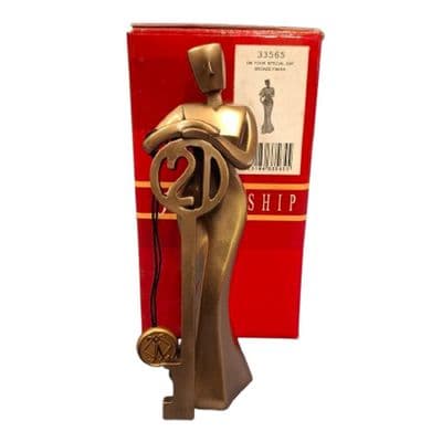Friendship Collectors Bronze Coated 21st Birthday Figurine On Your Special Day