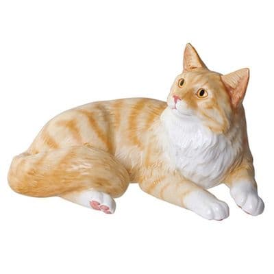 John Beswick Maine Coon Red Shaded Tabby Cat Figurine