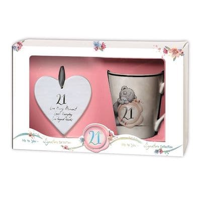 Me to You 21st Birthday Mug & Plaque Gift Set