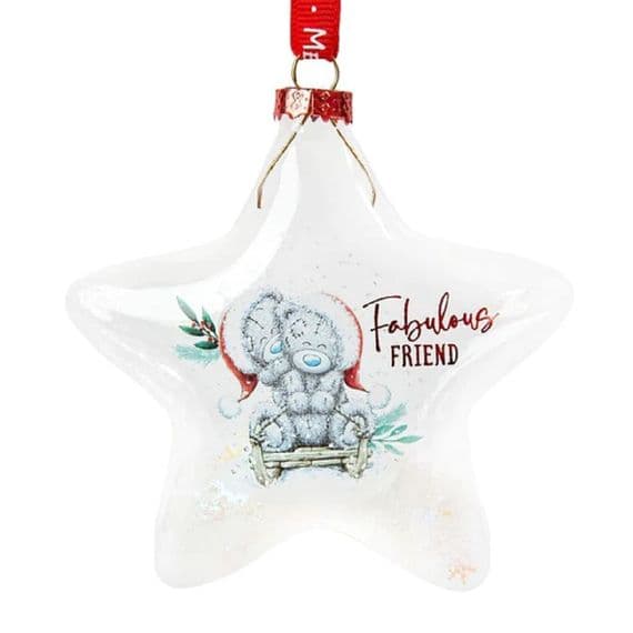 Me to You Christmas Tree Star Shaped Bauble Fabulous Friend