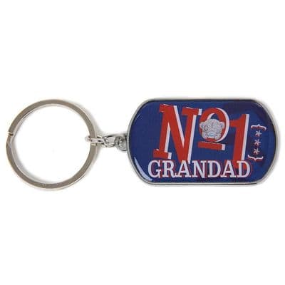 Me to You Metal Dog Tag Keyring No1 Grandad