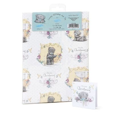 Me to You Set of 2 Luxury Christening Giftwrap and Tags
