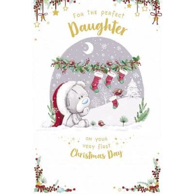 Me To You Tiny Tatty Teddy Card Daughter 1st Christmas