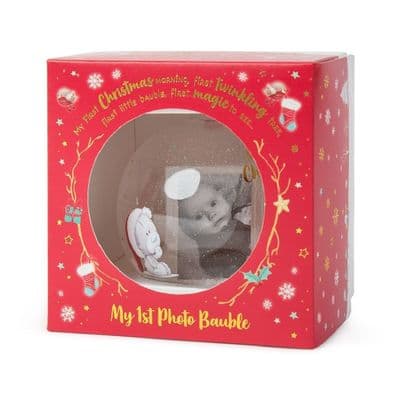 Me to You Tiny Tatty Teddy Photo Bauble Tree Decoration My 1st Christmas