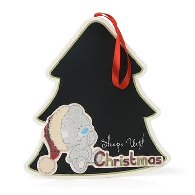 Me to You Tiny Tatty Teddy Sleeps Till Christmas Chalkboard Plaque